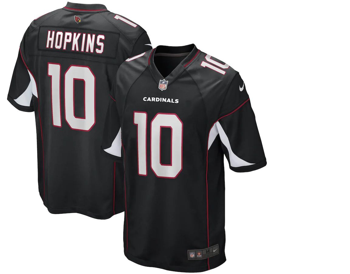Men Arizona Cardinals #10 DeAndre Hopkins Nike Black Game NFL Jersey